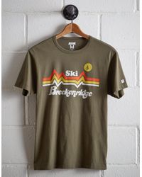 Tailgate Green Men's Ski Breckenridge T-shirt for men
