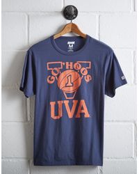 Tailgate Blue Men's Uva Basketball T-shirt for men