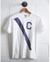 Tailgate White Men's Connecticut Huskies Stripe T-shirt for men