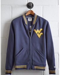 Tailgate Blue Men's Wvu Bomber Jacket for men