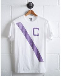 Tailgate White Men's Clemson Tigers Stripe T-shirt for men