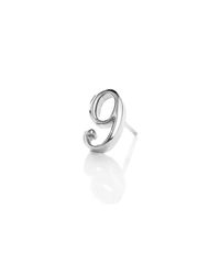 Lulu Frost - Metallic Code Number Sterling Silver #9 Earring - Lyst
