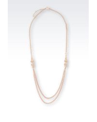 Emporio Armani | Metallic Necklace | Lyst