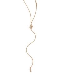 Phyne By Paige Novick | Metallic Celia Diamond & 14K Yellow Gold Lariat Necklace | Lyst