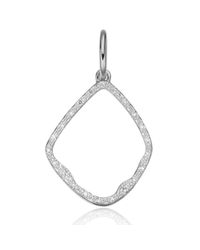 Monica Vinader | Metallic Riva Diamond Hoop Pendant | Lyst