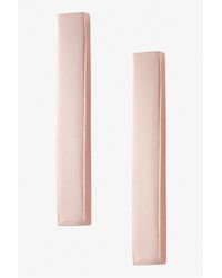 French Connection | Pink Rectangle Bar Stud Earring | Lyst