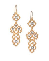 Alexis Bittar | Metallic Elements Moonlight Crystal Spur Lace Drop Earrings | Lyst