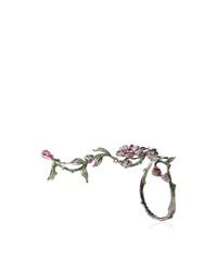 Wendy Yue | Green Flower and Vine Bracelet and Ring | Lyst