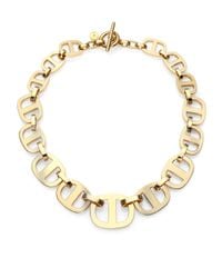 Michael Kors | Metallic Heritage Maritime Large Chain Toggle Necklace | Lyst