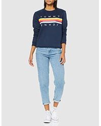 Tommy Hilfiger Blue Tjw Rainbow Tommy Sweatshirt