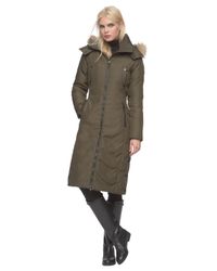Andrew Marc | Green Olympia Fur-Trimmed Down Coat | Lyst