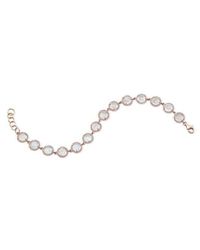 Anne Sisteron - Metallic 14kt Rose Gold Rainbow Moonstone Bracelet - Lyst
