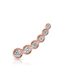 Anne Sisteron - Multicolor 14kt Rose Gold Diamond Mini Shooting Star Ear Climber - Lyst