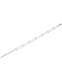 Anne Sisteron - 14kt White Gold Diamond Base Bar Bracelet for Men - Lyst