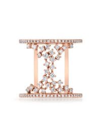 Anne Sisteron - Multicolor 14kt Rose Gold Diamond Lace Lana Ring - Lyst