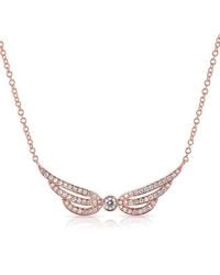 Anne Sisteron - Multicolor 14kt Rose Gold Diamond Heavenly Necklace - Lyst