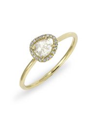 Anne Sisteron | Metallic 14kt Yellow Gold Diamond Slice Solace Ring | Lyst