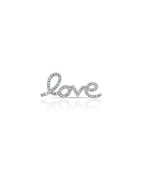 Anne Sisteron - Multicolor 14kt White Gold Diamond Love Ear Climber - Lyst