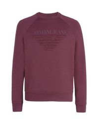 Armani Jeans | Purple Sweatshirt for Men | Lyst