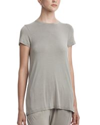 ATM - Gray Sun Bleached Short Sleeve Crew Neck Tee - Lyst