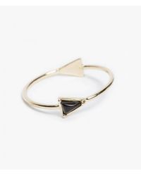 Mociun | Metallic Onyx Double Triangle Ring | Lyst