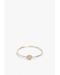 Mociun | Metallic Single Side Diamond Circle Ring | Lyst