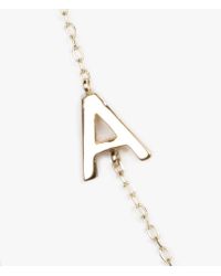Gjenmi | Metallic 14k Alphabet Necklace | Lyst