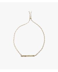 Iwona Ludyga | Metallic Braided Long Bar Bracelet | Lyst