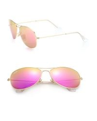 Ray-Ban | Pink New Classic 59mm Aviator Sunglasses | Lyst