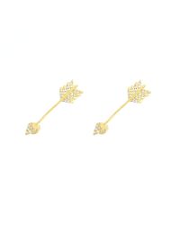 Pamela Love | White Shooting Arrow Earrings | Lyst