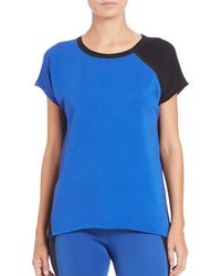 Elie Tahari | Blue Celeste Knit Top | Lyst