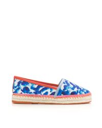 Sophia Webster - Blue 'juana Oceana' Print Canvas Espadrilles - Lyst