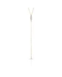 Anne Sisteron | Metallic 14kt Yellow Gold Diamond Lace Lariat Necklace | Lyst