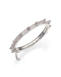 Eddie Borgo | Metallic PavÉ Crystal Cone Bangle Bracelet | Lyst