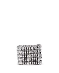 Philippe Audibert | Metallic Bamboo Criss-cross Ring | Lyst