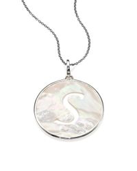 Ippolita | Metallic Mother-of-pearl & Sterling Silver Large Initial Charm | Lyst