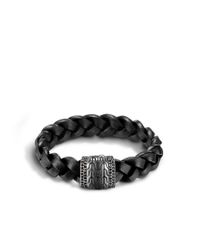 John Hardy | Classic Chain Black Bronze Black Coating Station Bracelet for Men | Lyst