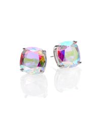 kate spade new york | Multicolor Iridescent Faceted Square Stud Earrings | Lyst
