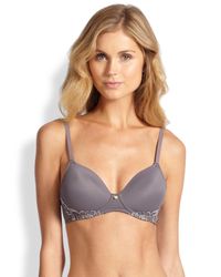 Natori Foundations | Gray Dream Touch Soft Cup Bra | Lyst