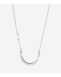 Cole Haan - Metallic Pave Swarovski Crystal Horse Shoe Pendant - Lyst