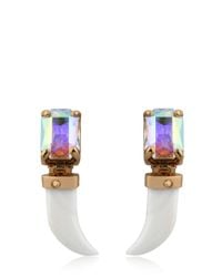 House of Lavande | White Aurora Earrings | Lyst