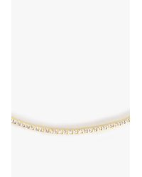 7 For All Mankind | Metallic Shashi Diamond Circle Necklace | Lyst