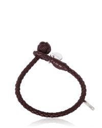 Bottega Veneta | Purple Intrecciato Leather Double-row Wrap Bracelet for Men | Lyst