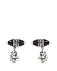 Givenchy | Black Spike Magnetic Earrings | Lyst