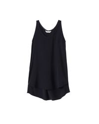 Rebecca Taylor - Black Olivia Tank - Lyst