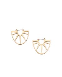 Trina Turk | Metallic Pe Sunburst Sm Hoop | Lyst