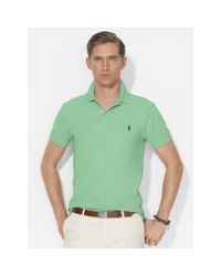 Polo Ralph Lauren | Green Slim-fit Mesh Polo Shirt for Men | Lyst