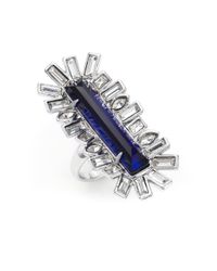 Alexis Bittar | Metallic Miss Havisham Crystal Matrix Baguette Cocktail Ring | Lyst