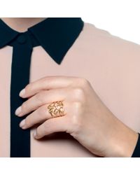 Lulu Frost - Metallic Code Number 18kt #0 Ring - Lyst