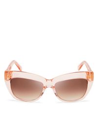 Kate Spade | Brown Thick Rim Cat Eye Sunglasses, 50mm | Lyst